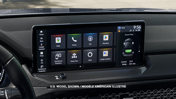 Closeup of colour touchscreen display.