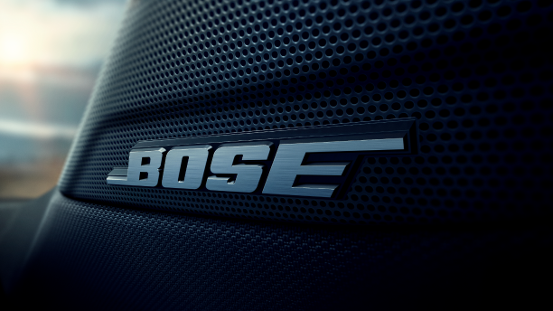 Extreme closeup of BOSE® speaker.
