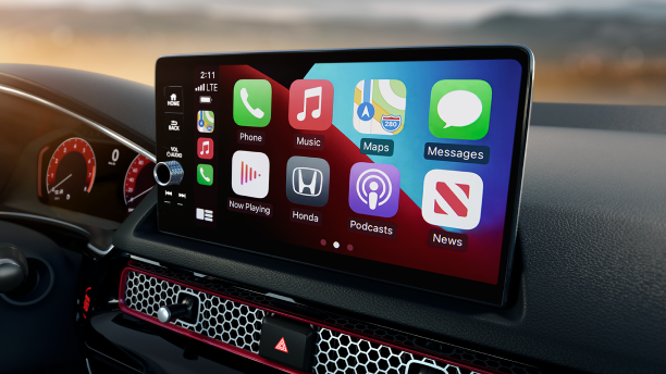 Gros plan de la page d’accueil de l’écran tactile couleur de 9 po.