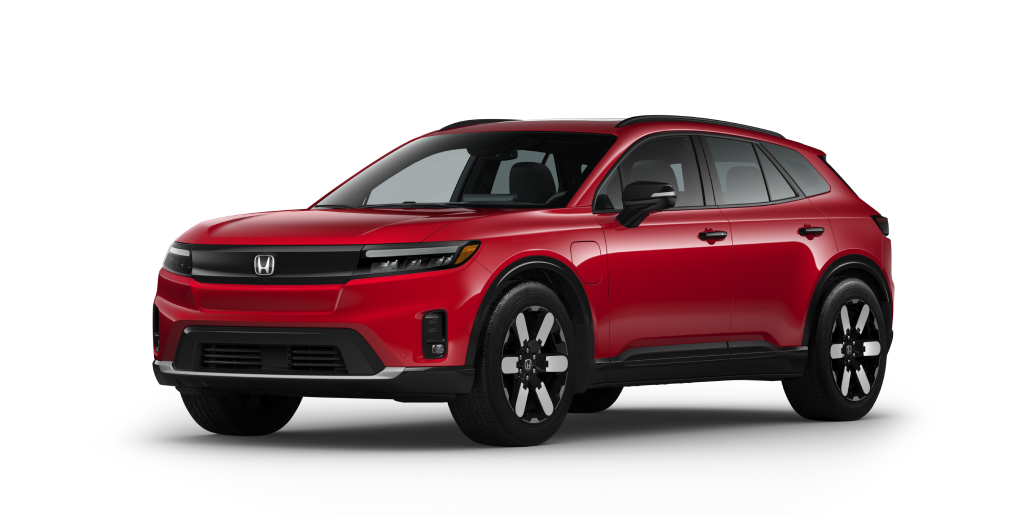 3/4 front view of red Prologue on white space.